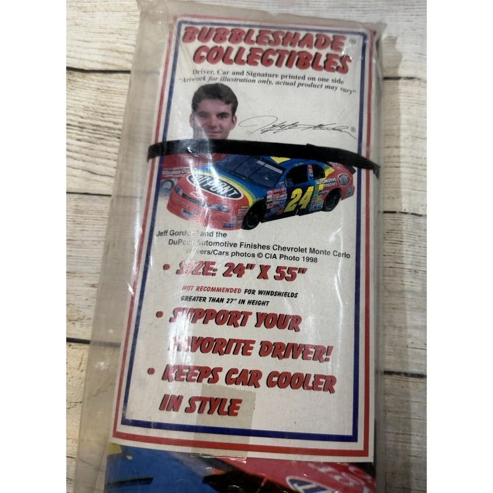 Vintage 1998 Bubbleshade Jeff Gordon #24 Windshield Cover Sun Shade Nascar NOS
